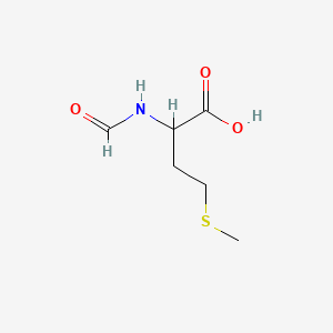 Chemical structure of N-Formyl-DL-methionine