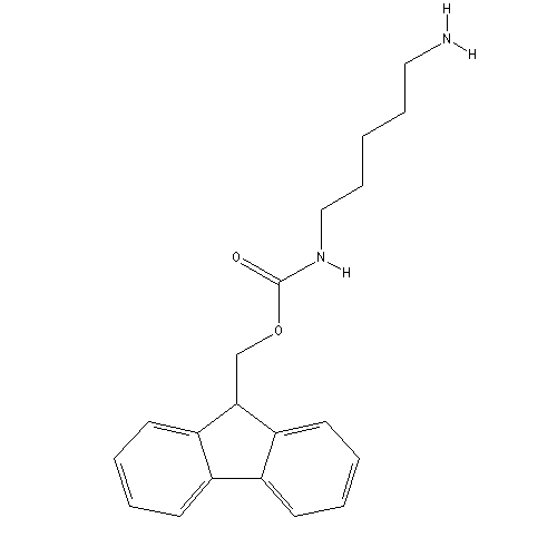 Chemical structure of N-FMOC-cadaverine