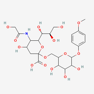 Chemical structure of Neu5Gcα(2-6)Galβ MP Glycoside