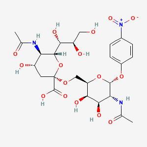 Chemical structure of Neu5Ac alpha(2-6)GalNAc-alpha-pNP