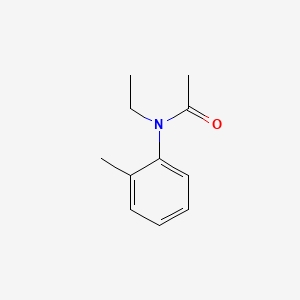 Chemical structure of N-ethyl-N-(2-methylphenyl)acetamide
