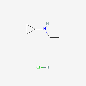 Chemical structure of N-Ethylcyclopropanamine Hydrochloride