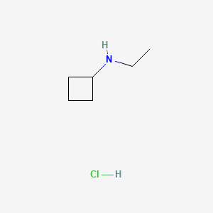 Chemical structure of N-Ethylcyclobutanamine hydrochloride