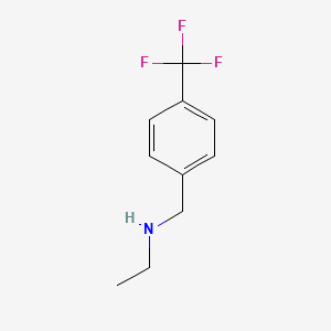 Chemical structure of N-Ethyl-4-(trifluoromethyl)benzylamine