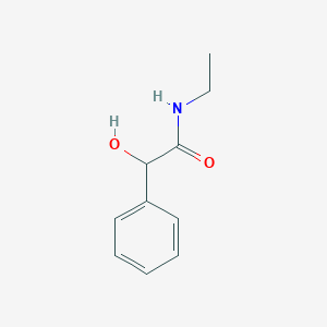 Chemical structure of N-ethyl-2-hydroxy-2-phenylacetamide