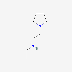 Chemical structure of N-Ethyl-2-(1-pyrrolidyl)ethanamine