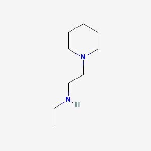 Chemical structure of N-Ethyl-2-(1-piperidyl)ethanamine