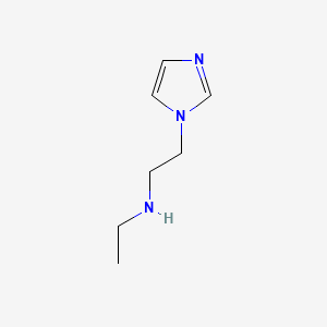Chemical structure of N-Ethyl-2-(1-imidazolyl)ethanamine
