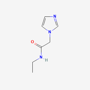Chemical structure of N-Ethyl-2-(1-imidazolyl)acetamide