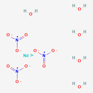 Chemical structure of Neodymium nitrate pentahydrate