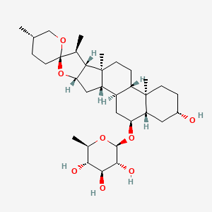 Chemical structure of Neochlorogenin 6-O-β-D-quinovopyranoside