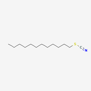 Chemical structure of Lauryl thiocyanate