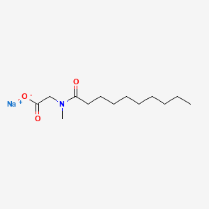 Chemical structure of Sodium caproyl sarcosinate