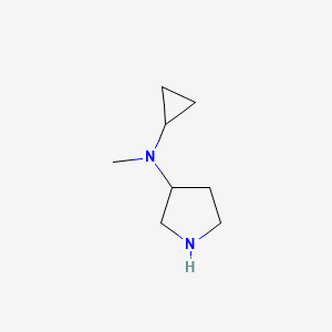 Chemical structure of N-Cyclopropyl-N-methylpyrrolidin-3-amine