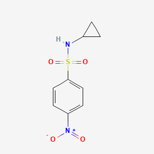 Chemical structure of N-Cyclopropyl 4-Nitrophenylsulfonamide