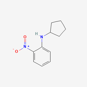 Chemical structure of N-Cyclopentyl-2-nitroaniline