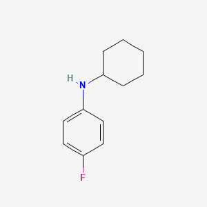 Chemical structure of N-Cyclohexyl-4-Fluoroaniline