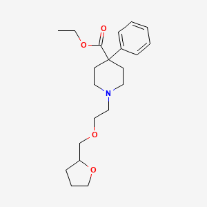 Chemical structure of N-Cyclohexyl-2-(4-(4,4,5,5-tetramethyl- 1,3-dioxolan-2-yl)phenoxy)acetamide