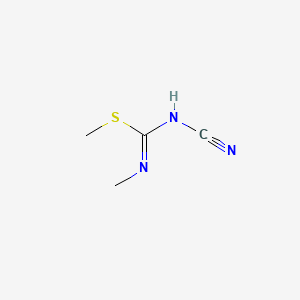 Chemical structure of 1-Cyano-2,3-dimethylisothiourea
