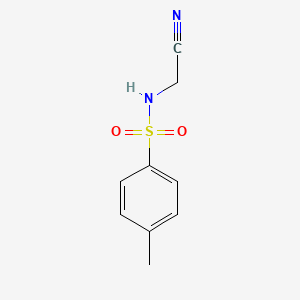 Chemical structure of N-cyanomethyl-4-methyl-benzenesulfonamide