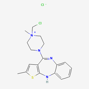 Chemical structure of N-Chloromethyl Olanzapine Chloride