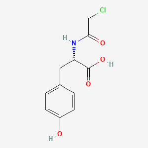 Chemical structure of N-Chloroacetyl-L-tyrosine