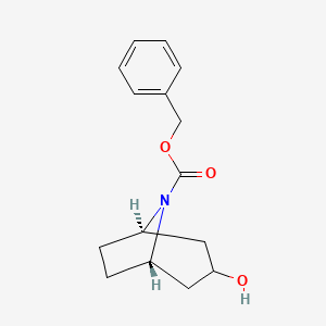 Chemical structure of N-Cbz-Nortropine