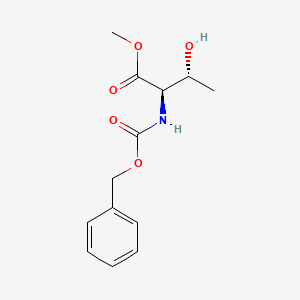 Chemical structure of N-Cbz-D-allo-threonine Methyl Ester