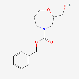 Chemical structure of N-Cbz-2-(hydroxymethyl)homomorpholine