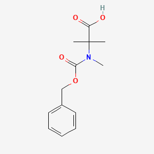 Chemical structure of N-Carbobenzyloxy-n,2-dimethylalanine