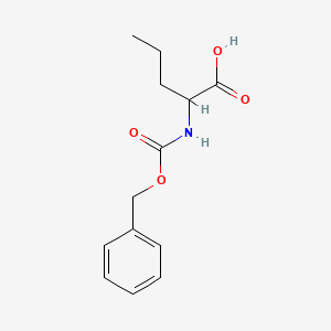 Chemical structure of N-Carbobenzoxy-DL-norvaline