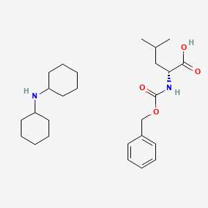 Chemical structure of N-Carbobenzoxy-D-leucine Dicyclohexylammonium Salt