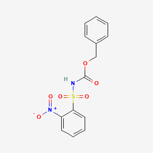 Chemical structure of N-Carbobenzoxy-2-nitrobenzenesulfonamide