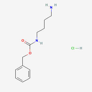 Chemical structure of N-Carbobenzoxy-1,4-diaminobutane Hydrochloride