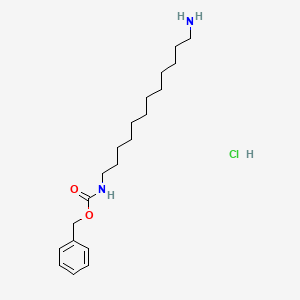 Chemical structure of N-Carbobenzoxy-1,12-diaminododecane Hydrochloride