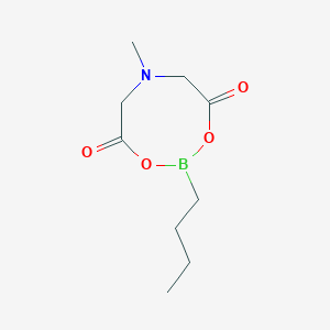Chemical structure of n-Butylboronic acid MIDA ester