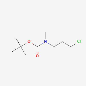 Chemical structure of N-Boc-N-methyl-3-chloro-1-propanamine