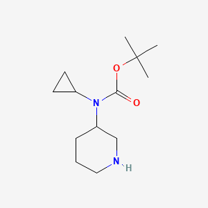 Chemical structure of N-Boc-N-(3-piperidyl)cyclopropylamine