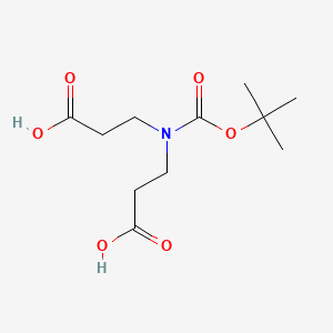 Chemical structure of N-Boc-Iminodipropionic acid