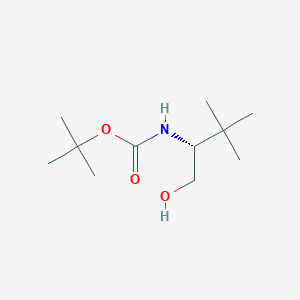 Chemical structure of N-Boc-D-tert-leucinol