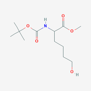 Chemical structure of N-Boc-6-hydroxy-DL-norleucine Methyl Ester