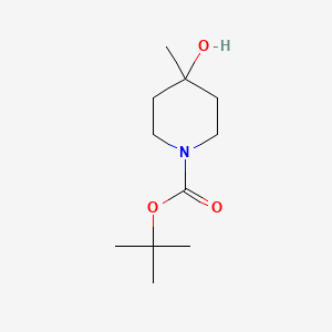 Chemical structure of 1-Boc-4-methyl-piperidin-4-OL