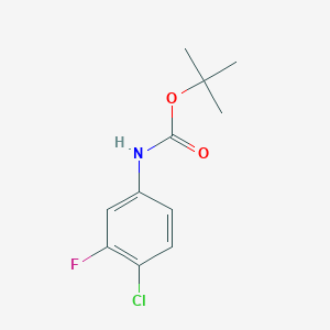 Chemical structure of N-Boc-4-chloro-3-fluoroaniline