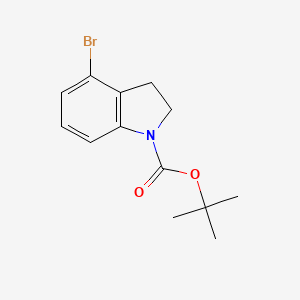 Chemical structure of N-Boc-4-bromoindoline