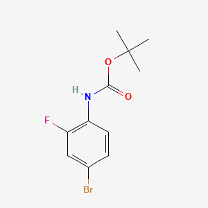 Chemical structure of N-Boc-4-bromo-2-fluoroaniline
