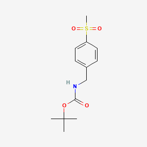 Chemical structure of N-Boc-4-(methylsulfonyl)benzylamine