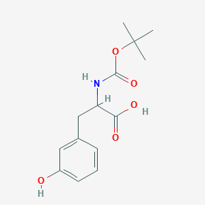 Chemical structure of Boc-DL-m-tyrosine