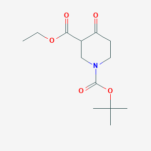 Chemical structure of N-BOC-3-CARBETHOXY-4-PIPERIDONE