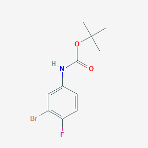 Chemical structure of N-Boc-3-bromo-4-fluoroaniline