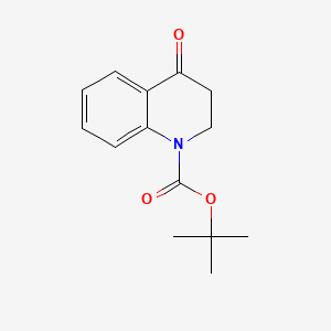 Chemical structure of N-Boc-3,4-dihydroquinoline-4(2H)-one